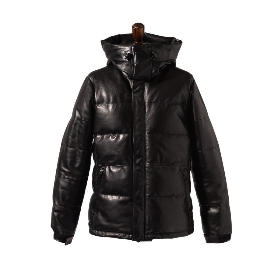 Signature Leather Down Jacket / シグネチャーレザーダウンジャケット　glamb グラムの画像
