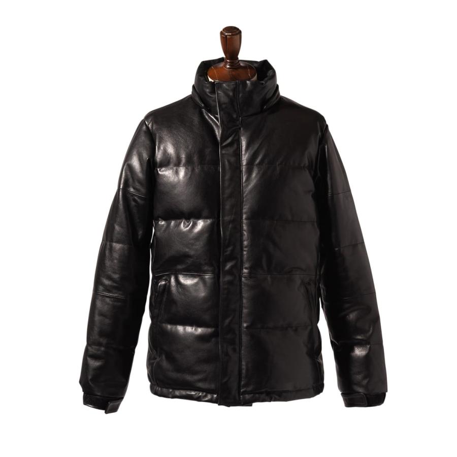 Signature Leather Down Jacket / シグネチャーレザーダウンジャケット　glamb グラムの画像