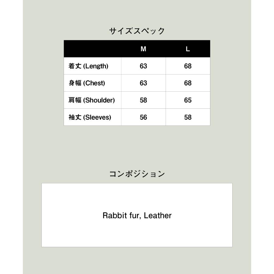 Rabbit Fur Jacket / ラビットファージャケット　glamb グラムの画像