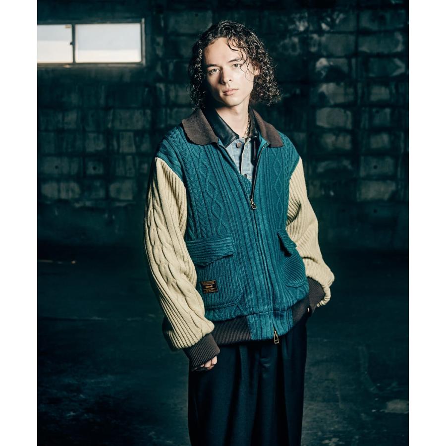 Knit A-2 Jacket / ニットA-2ジャケット　glamb グラムの画像