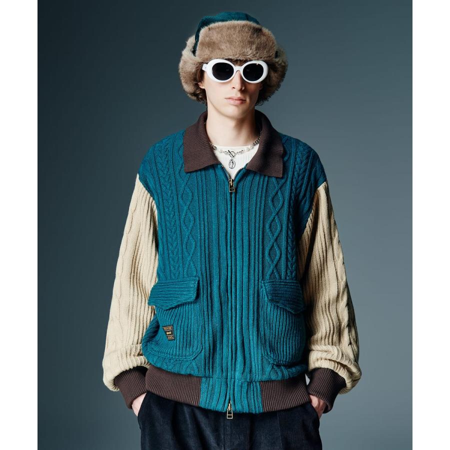 Knit A-2 Jacket / ニットA-2ジャケット　glamb グラムの画像