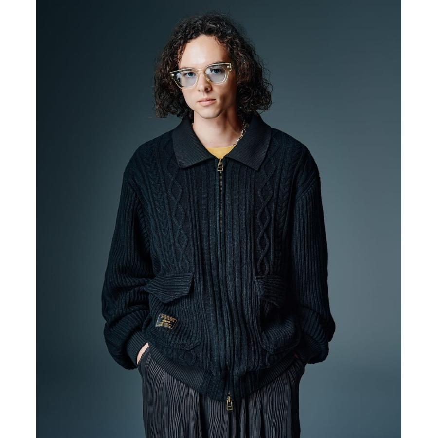 Knit A-2 Jacket / ニットA-2ジャケット　glamb グラムの画像
