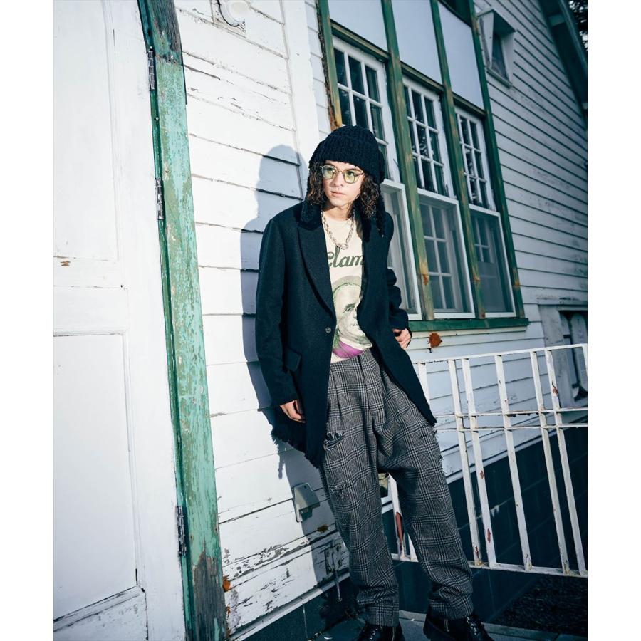 glamb フリンジ付き カットオフチェスターコート M glamb グラム Cut Off Chester Coat / カットオフチェスター