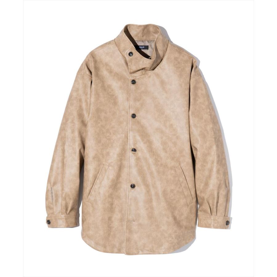 glamb（グラム） High Neck Leather Shirt / ハイネックレザーシャツ