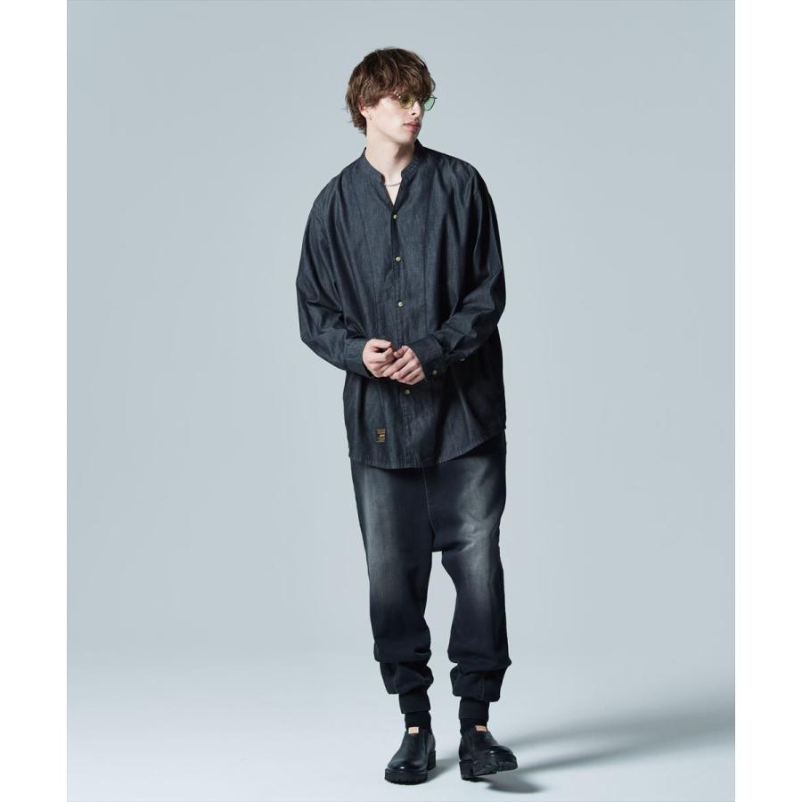 glamb（グラム） Band Collar Denim Shirt / バンドカラーデニムシャツ