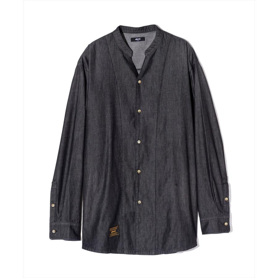 glamb（グラム） Band Collar Denim Shirt / バンドカラーデニムシャツ