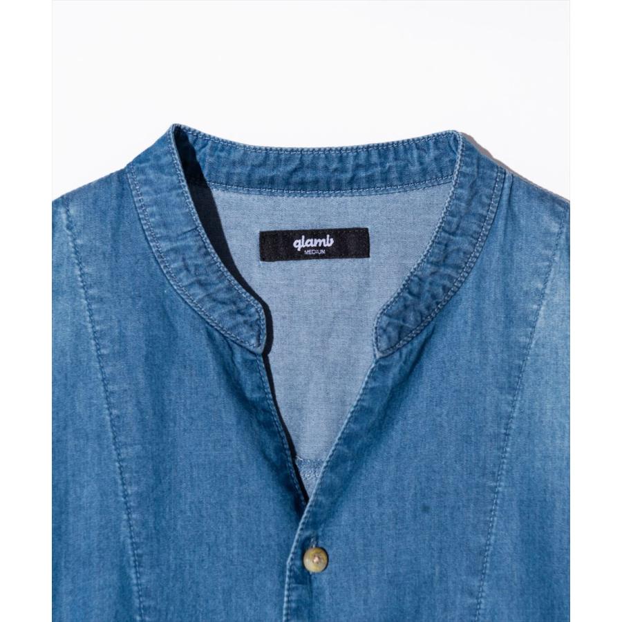 glamb（グラム） Band Collar Denim Shirt / バンドカラーデニムシャツ