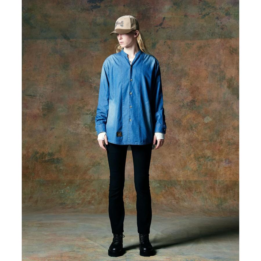 glamb（グラム） Band Collar Denim Shirt / バンドカラーデニムシャツ