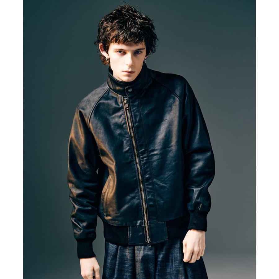 glamb（グラム） Leather Bomber Jacket / レザーボマージャケット