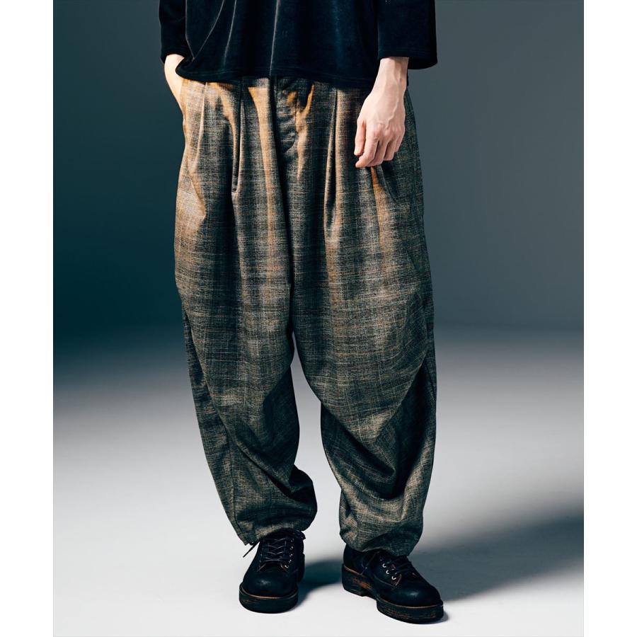 glamb（グラム） Glen Check Tuck Pants / グレンチェックタックパンツ