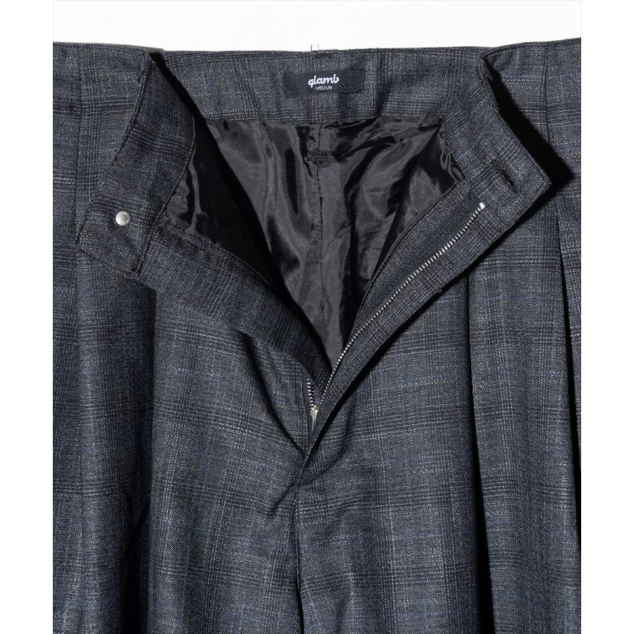 glamb　Glen Check Tuck Pants 予約商品】glamb(グラム)Glen Check Tuck Pants / グレンチェック