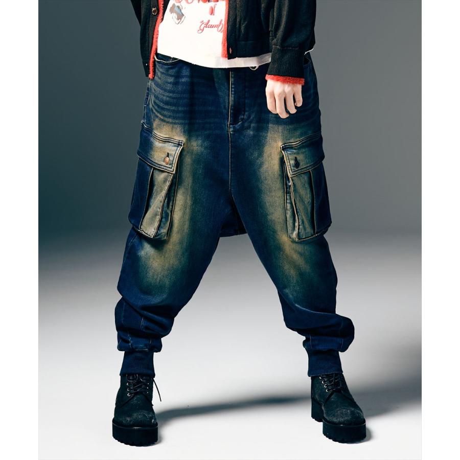 glamb（グラム） Knit Denim Cargo Pants / ニットデニムカーゴパンツ