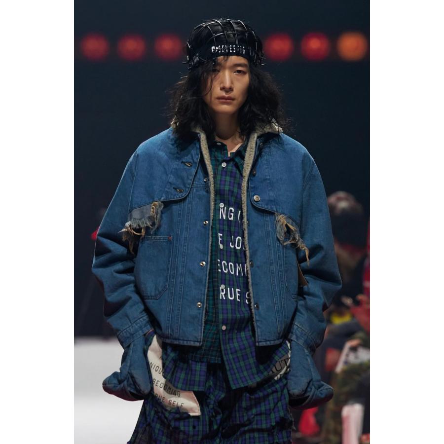 yu-----suke HIDE AND SEEK ボアデニムジャケット SEVESKIG（セヴシグ） Adapt Boa Denim Jacket ボア デニムジャケット