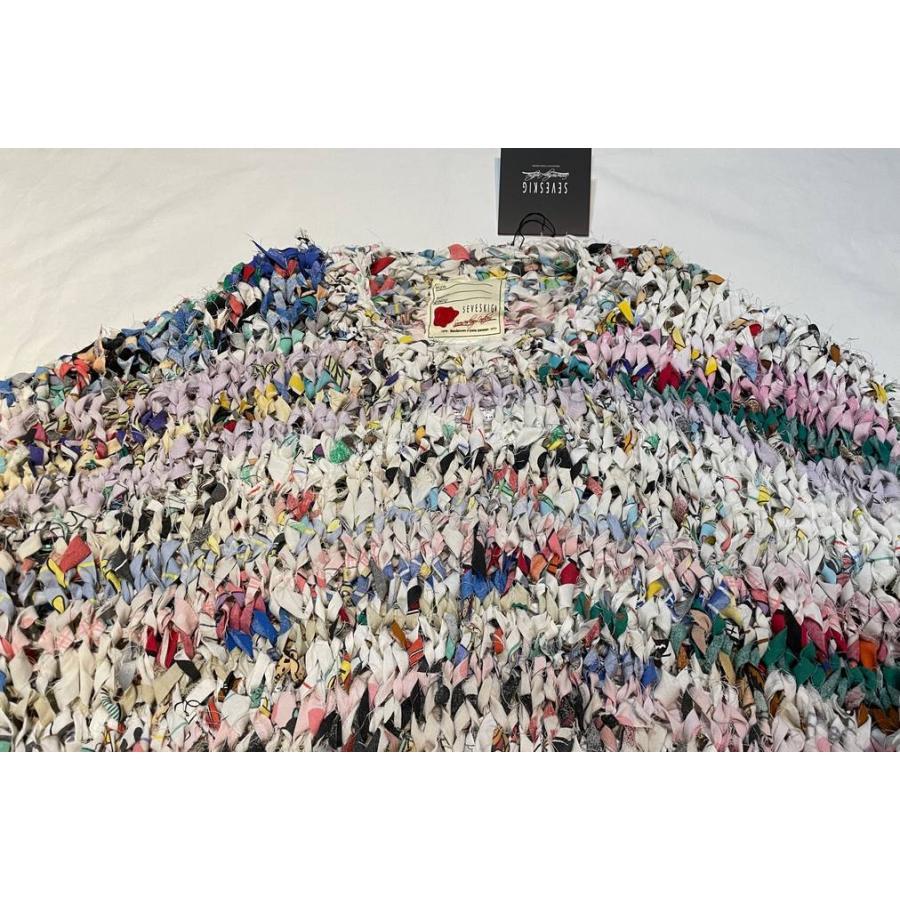 タイムセール　SEVESKIG セヴシグ　Vintage Fabric Hand Knit / ビンテージファブリック ハンドニット　特別価格｜fusion｜17
