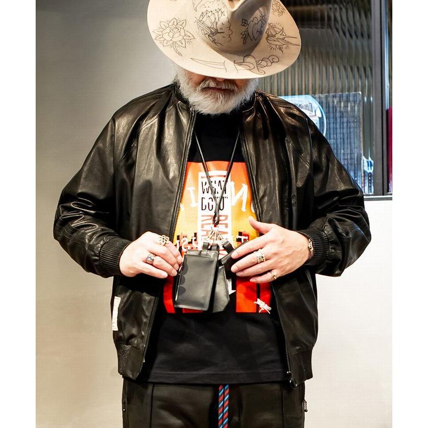 SEVESKIG セヴシグ UN D M C TRACK JKT レザートラックジャケット :lt