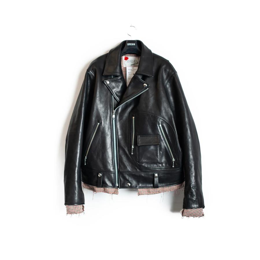 SEVESKIG（セヴシグ） Cow Leather D-Pocket Riders カウレザー D