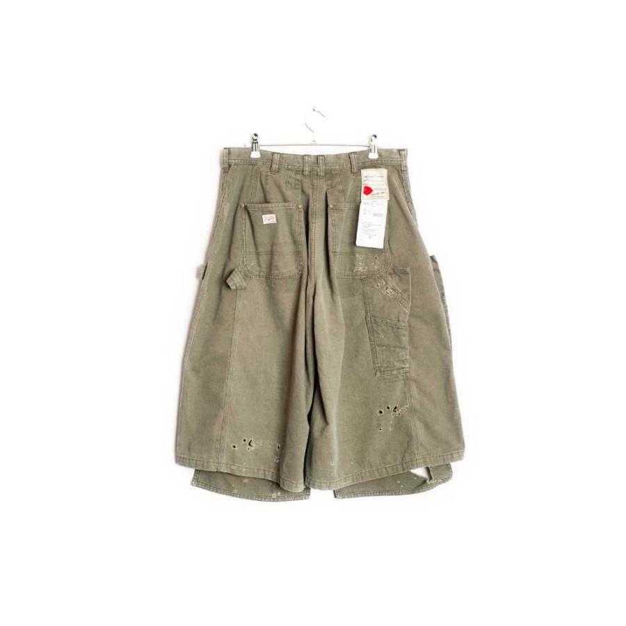 SEVESKIG（セヴシグ） SEVESKIG Damaged Double Knee Wide Bermuda