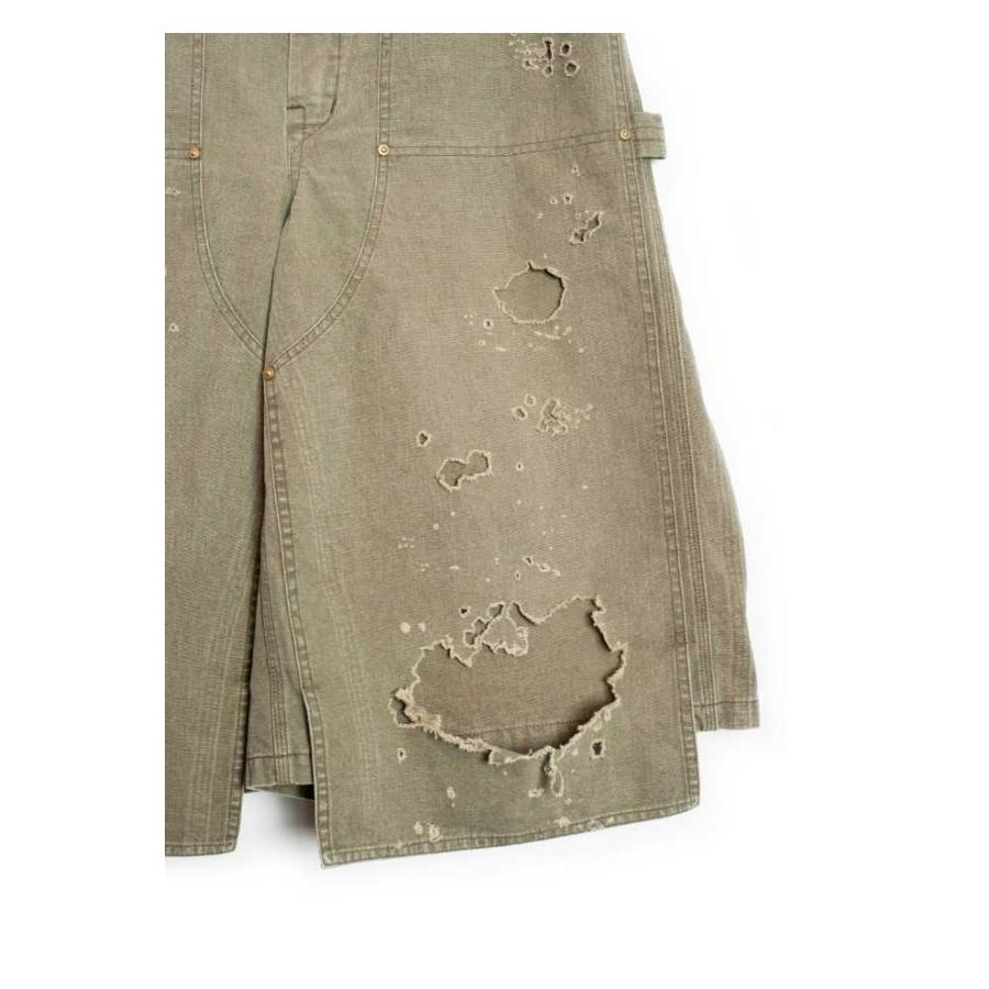 SEVESKIG（セヴシグ） SEVESKIG Damaged Double Knee Wide Bermuda