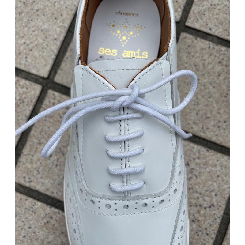 chausser セザミ ウイングチップ レザースニーカー ses amis chausser セザミ ウイングチップ レザースニーカー ses amis