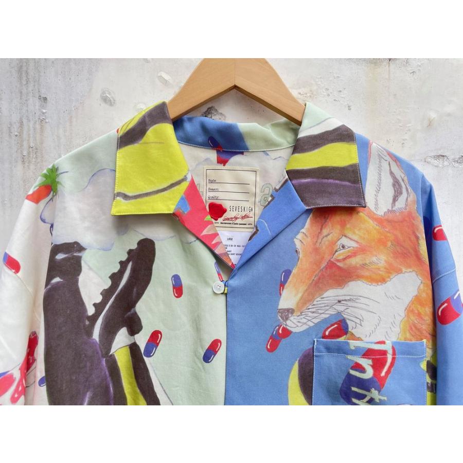 SEVESKIG SEVESKIG 2パターン Psychedelic Aloha Shirt Ver.RIDAWO