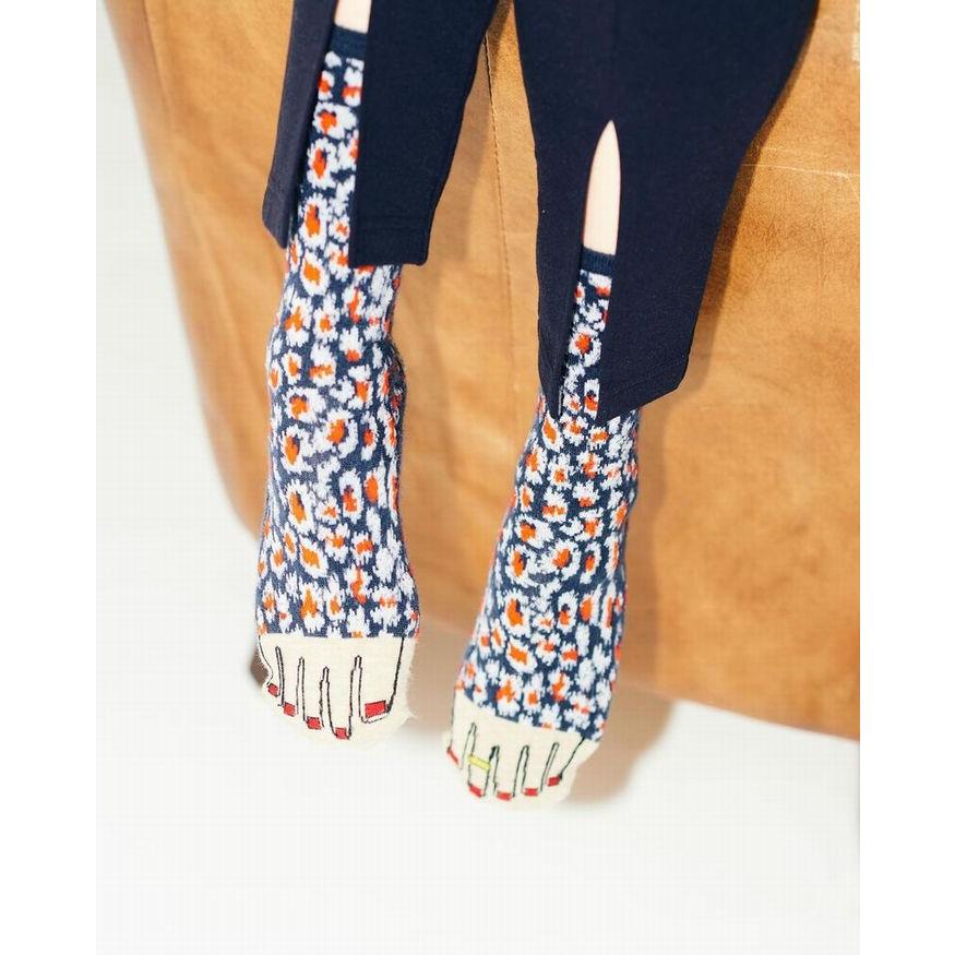 Onyva（オニヴァ） 4カラー / レオパード ソックス ペディキュア ONV