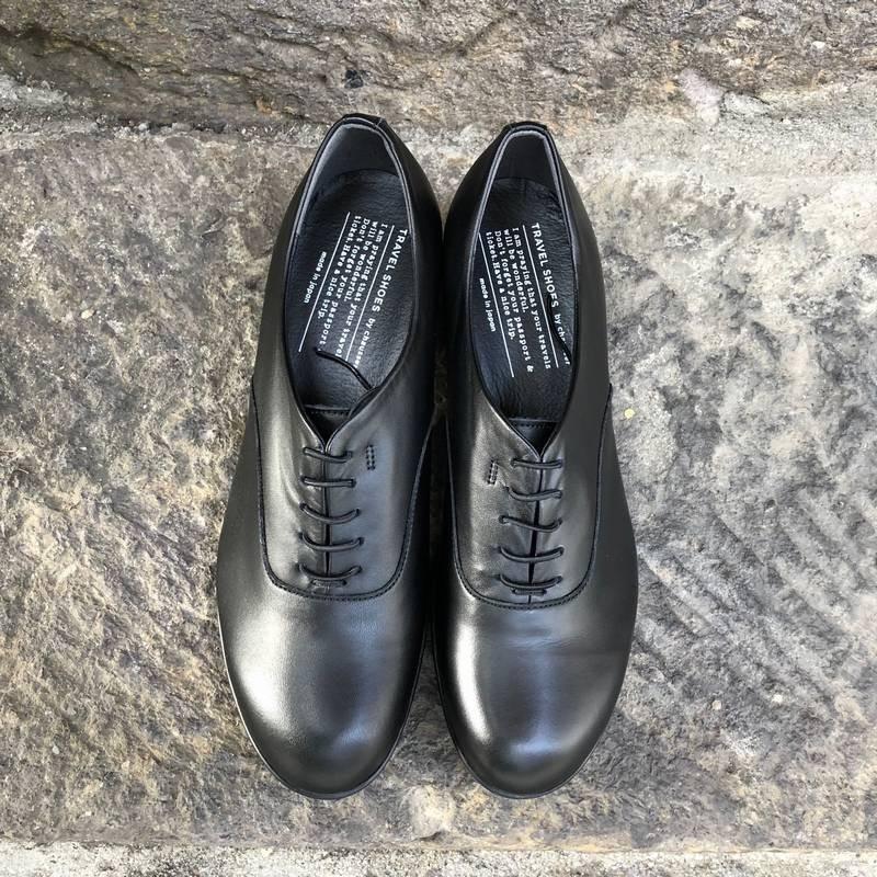 ショセ chausser レースアップレザーヒールシューズ TRAVEL SHOES by chausser｜トラベルシューズ バイ ショセ TR