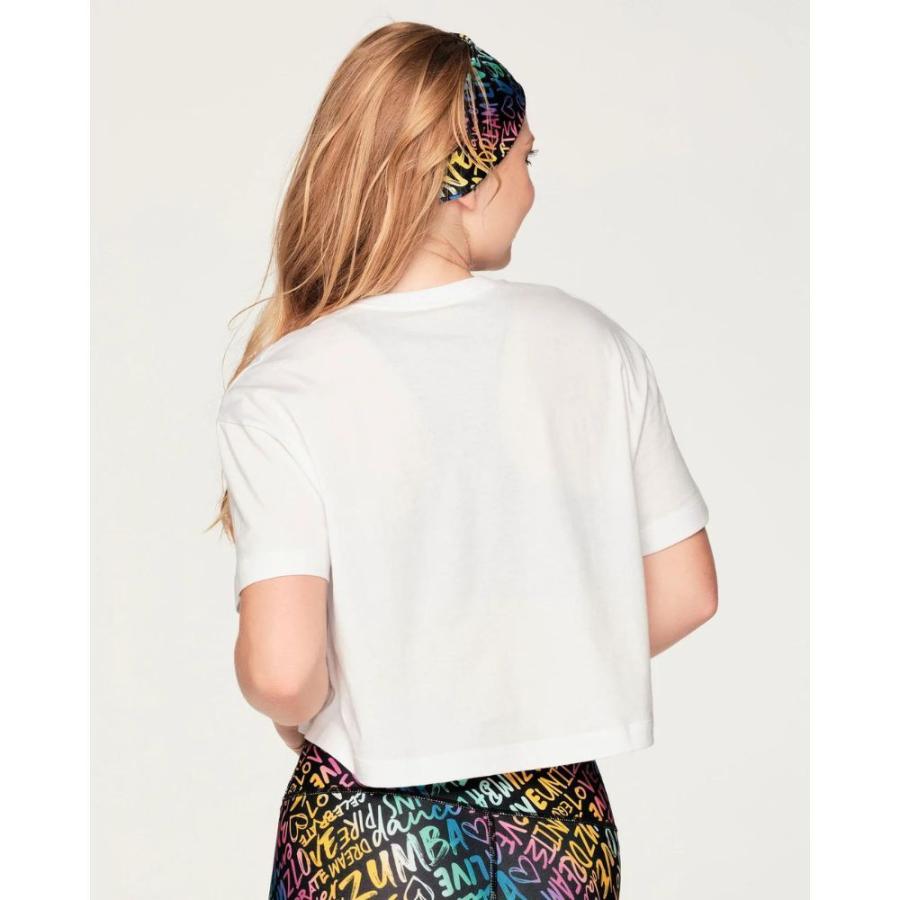 ズンバ ZUMBA Unite クロップ丈 ショート丈 Tシャツ 半袖 ズンバ ZUMBA Unite クロップ丈 ショート丈 Tシャツ 半袖