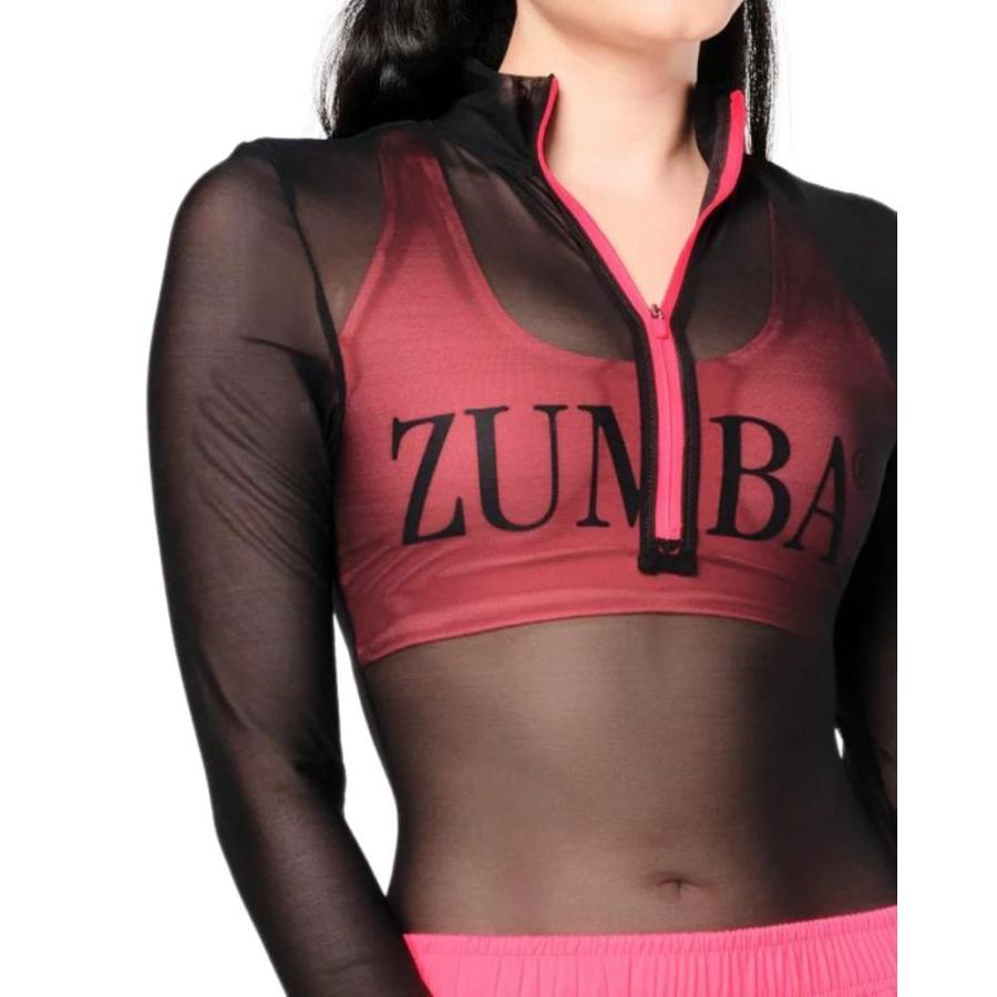 Zumba ズンバ Prep ジップアップ メッシュ ボディースーツ ズンバ ZUMBA Prep ジップアップ メッシュ ボディースーツ