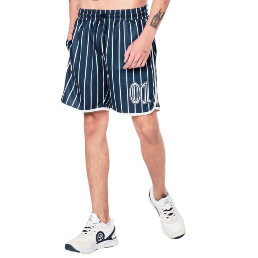 ZUMBA ネイビー ショートパンツ ズンバ ZUMBA Prep ロゴ バスケ ショートパンツ ユニセックス