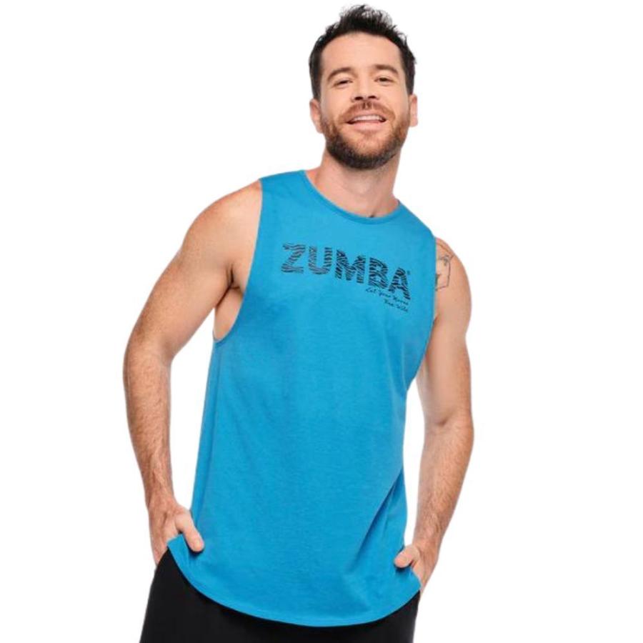 ズンバ ZUMBA Funscape ロゴ タンクトップ ユニセックス メンズ