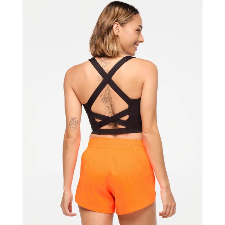 ズンバ ZUMBA Explore ロゴ スクエアネック タンクブラ ブラック