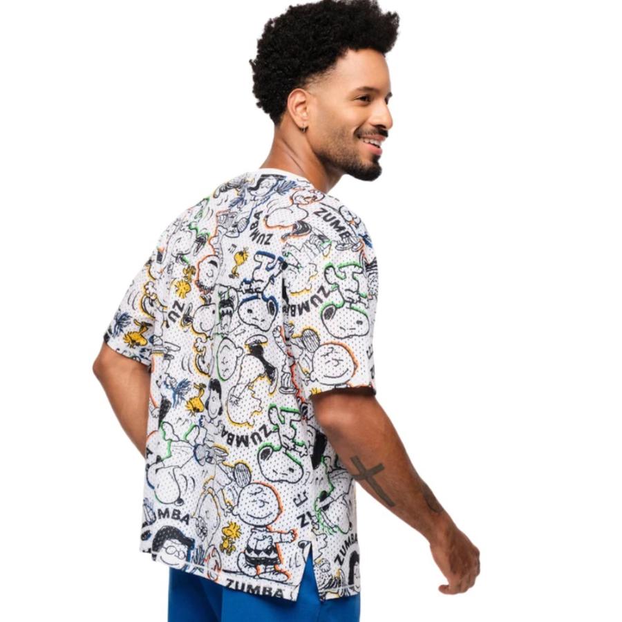 ズンバ ZUMBA X Peanuts スヌーピー メッシュ Tシャツ メンズ ズンバ ZUMBA X Peanuts スヌーピー メッシュ Tシャツ メンズ
