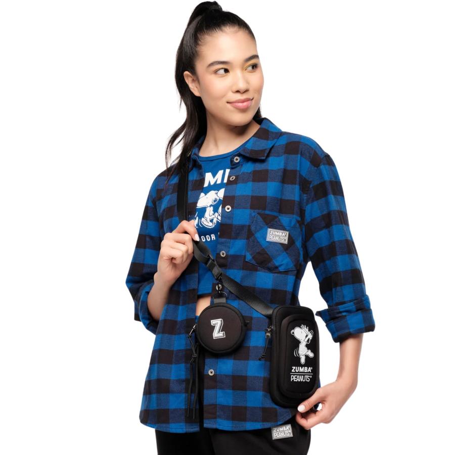 Zumba ズンバ X Peanuts スヌーピー クロスボディーバッグ ズンバ ZUMBA X Peanuts スヌーピー ポーチ付き ショルダー