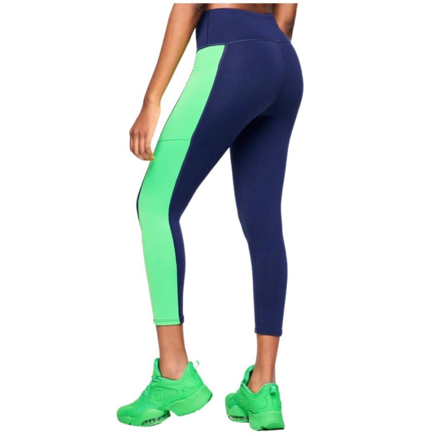 Zumba Out Loud ハイウエストレギンス XS ネイビー/ホワイト