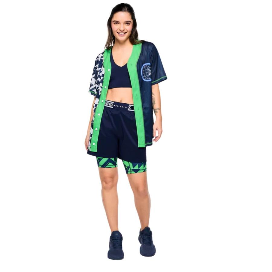 ズンバ ZUMBA Out Loud インナー付き ショートパンツ ネイビー レディース メンズ ユニセックス 取り寄せ