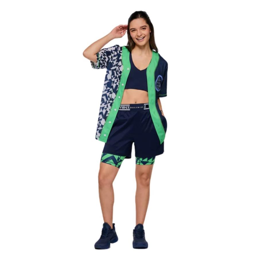 ズンバ ZUMBA Out Loud インナー付き ショートパンツ ネイビー レディース メンズ ユニセックス 取り寄せ