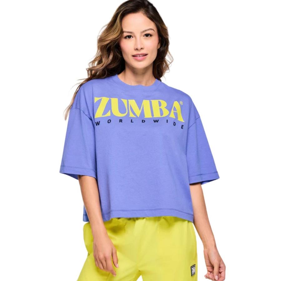 ズンバ（ZUMBA） ZUMBA Out Loud オーバーサイズ クロップ丈 ロゴ T