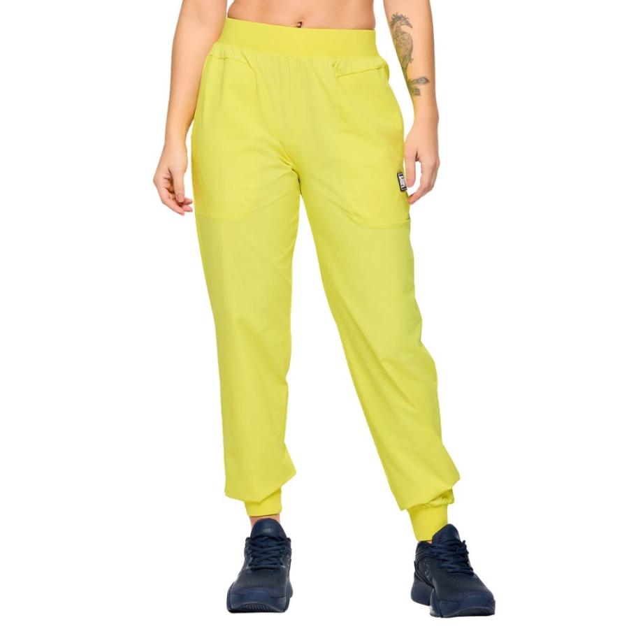 ZUMBA ジョガーパンツ ブラック/イエロー ズンバ ZUMBA X Peanuts スヌーピー チャーリーブラウン