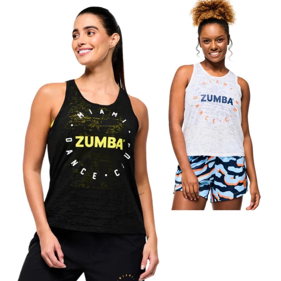 ズンバ ZUMBA Victory ロゴ タンクトップ ブラック ホワイト ズンバ ZUMBA Victory ロゴ タンクトップ ブラック ホワイト
