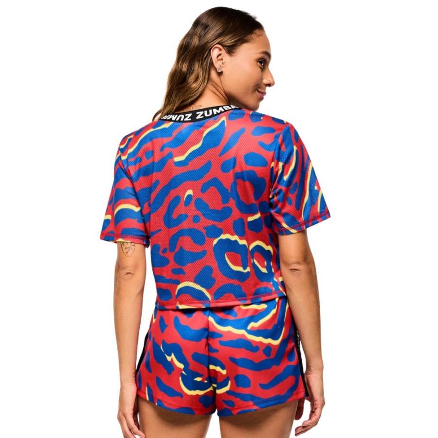 正規品 新品 ズンバ S メッシュ　トップス ズンバ ZUMBA Victory メッシュ クロップ丈 ボクシー Tシャツ