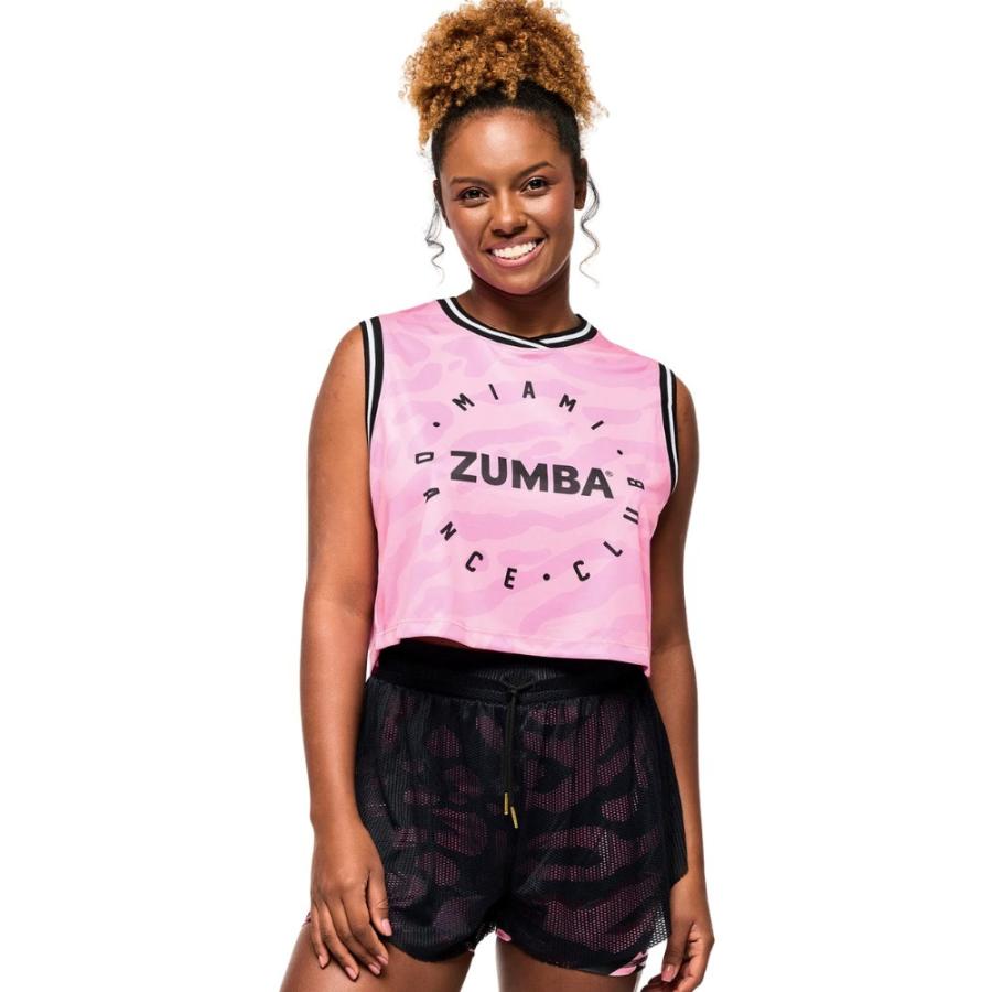 ズンバ（ZUMBA） ZUMBA Victory クロップ丈 ルーズタンクトップ ピンク