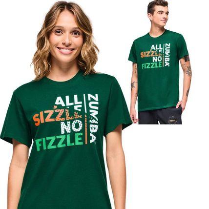Zumba ズンバ ロゴ ズンバ DANCE Tシャツ ユニセックス ズンバ ZUMBA DANCE ロゴ Tシャツ グリーン ユニセックス メンズ