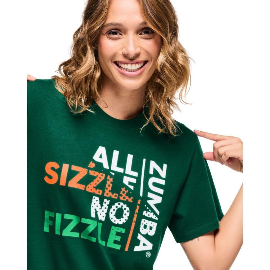 ズンバ ZUMBA DANCE ロゴ Tシャツ グリーン ユニセックス メンズ