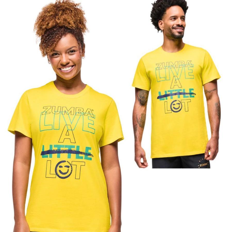 ズンバ ZUMBA ロゴ Tシャツ イエロー ユニセックス メンズ