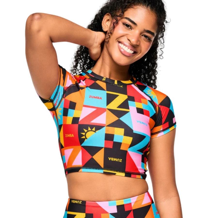 ZUMBAズンバ正規品 クロップトップTシャツ L Zumba - ZUMBA メッシュ