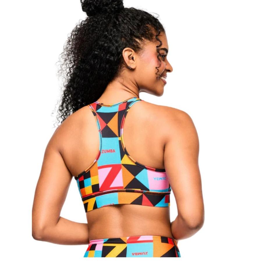 Zumba ズンバ Runway クロップ丈 スクエアネック タンクトップ ズンバ ZUMBA ロゴ スクエアネック ブラタンクトップ レディース