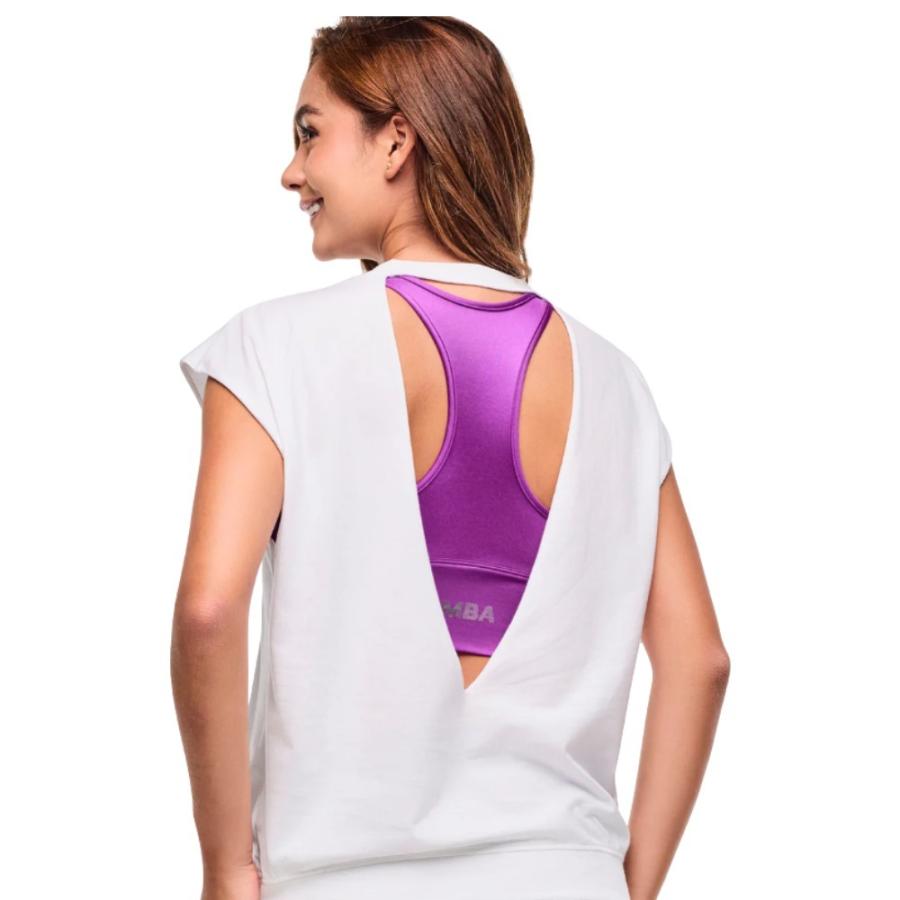 ズンバ ZUMBA ロゴ オープンバック Tシャツ レディース ユニ