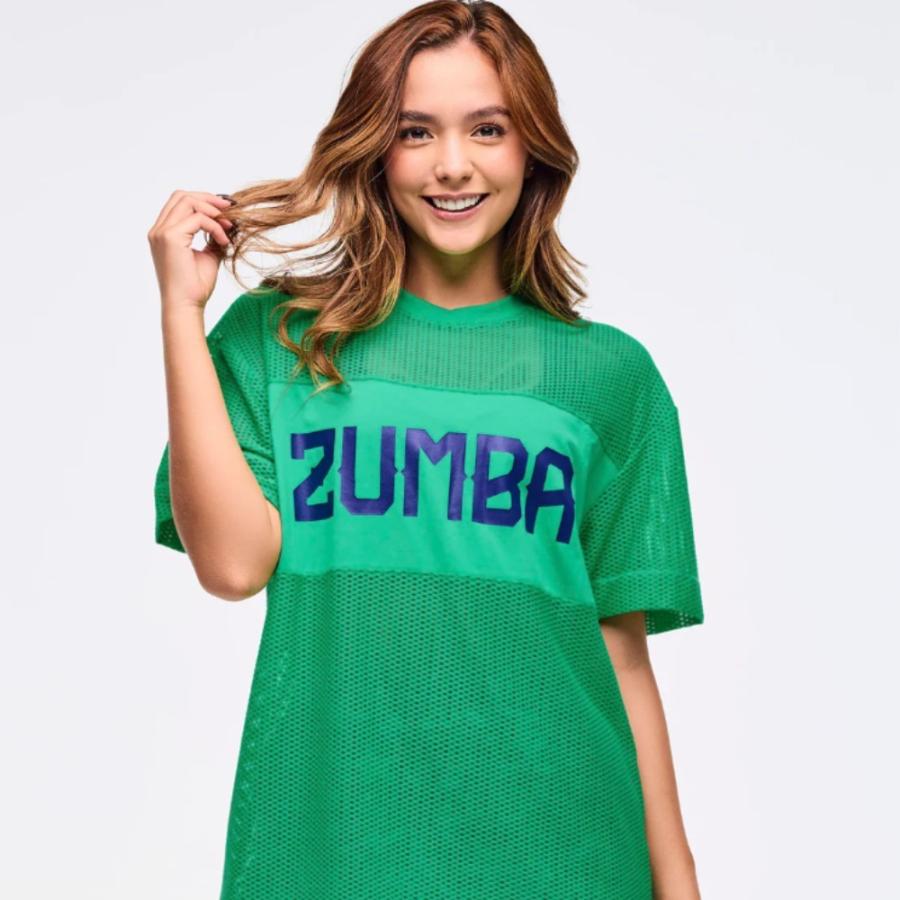 新品 ZUMBA メッシュTシャツ01刺繍ロゴ 新品 ZUMBA メッシュTシャツ01刺繍ロゴ - メルカリ