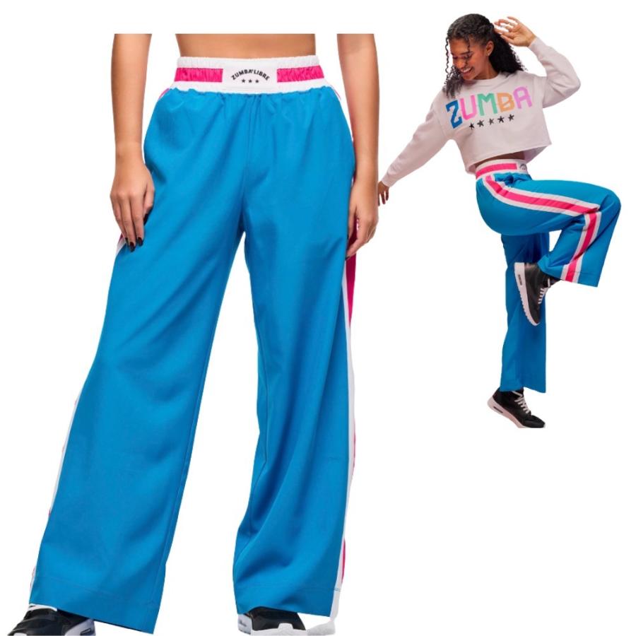 タイムセール　ZUMBA パンツ　正規品 ズンバ ZUMBA ロゴ ワイド トラックパンツ ユニセックス