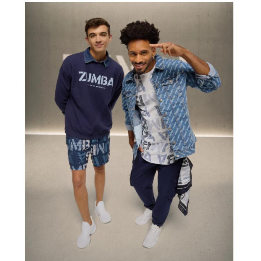 ZUMBA Gジャン ズンバ ZUMBA ロゴ ロング デニム ジャケットユニセックス